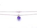 9ct Amethyst Pendant & Chain