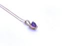 9ct Amethyst Pendant & Chain