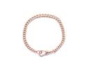 An Old 9ct Rose Gold Curb Bracelet 8 1/4 inch