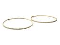 9ct Yellow Gold Shimmer Hoop Earrings 60mm
