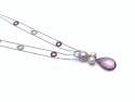 18ct Pearl, Rose Quartz & Diamond Set
