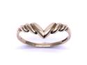 9ct Yellow Gold Wishbone Ring