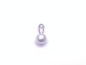 9ct Yellow Gold Pearl & Diamond Pendant 0.08ct