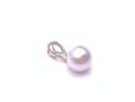 9ct Yellow Gold Pearl & Diamond Pendant 0.08ct