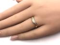 18ct Yellow Gold Diamond Wishbone Ring