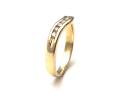 18ct Yellow Gold Diamond Wishbone Ring