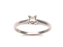 9ct White Gold Diamond Solitaire Ring