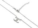 Silver Cz Cc Necklet