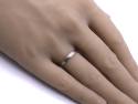 18ct White Gold Patterned Wedding Ring