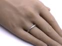 9ct White Gold Patterned Wedding Ring