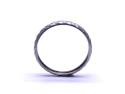 9ct White Gold Patterned Wedding Ring