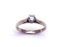 9ct Yellow Gold Diamond Solitaire Ring
