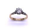 18ct Yellow Gold Diamond Solitaire Ring