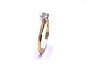 18ct Yellow Gold Diamond Solitaire Ring
