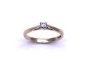 9ct Yellow Gold Diamond Solitaire Ring