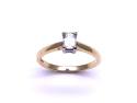 18ct Yellow Gold Diamond Solitaire Ring