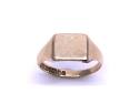 9ct Yellow Gold Patterned Signet Ring