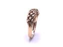 9ct Yellow Gold Keeper 3 Row Ring
