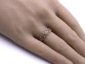 9ct Yellow Gold Keeper 3 Row Ring