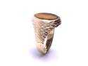 9ct Yellow Gold Tigers Eye Signet Ring
