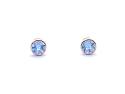9ct Blue Topaz Stud Earrings