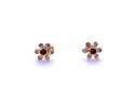 9ct Yellow Gold Flower Stud Earrings