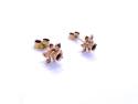9ct Yellow Gold Flower Stud Earrings
