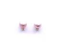 14ct Pearl & Diamond Stud Earrings