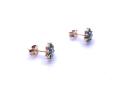 9ct Emerald & Diamond Stud Earrings