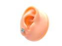 9ct Emerald & Diamond Stud Earrings