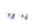 9ct Emerald & Diamond Stud Earrings