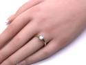 9ct Yellow Gold CZ Solitaire Ring