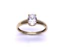 9ct Yellow Gold CZ Solitaire Ring