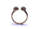 9ct Yellow Gold CZ Torque Ring
