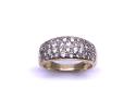 9ct Yellow Gold CZ Pave Ring