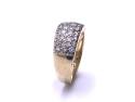 9ct Yellow Gold CZ Pave Ring
