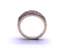9ct Yellow Gold CZ Pave Ring