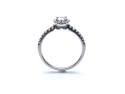 18ct Pear Diamond Cluster Halo Ring