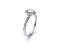 18ct Pear Diamond Cluster Halo Ring