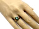 9ct Yellow Gold Dyed Chalcedony Ring