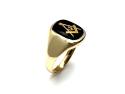 9ct Masonic Onyx Signet Ring