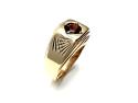 9ct Yellow Gold Paste Solitaire Ring