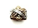 9ct 3 Colour Gold Puzzle Ring
