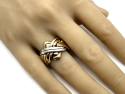 9ct 3 Colour Gold Puzzle Ring