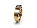 9ct Yellow Gold Aquamarine Ring