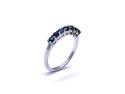 9ct White Gold Sapphire Eternity Ring
