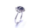 18ct Sapphire & Diamond Cluster Ring