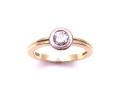 18ct Yellow Gold Diamond Solitaire Ring