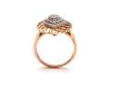 9ct Rose Gold Diamond Cluster Ring