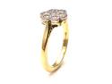 18ct Yellow Gold Diamond Cluster Ring